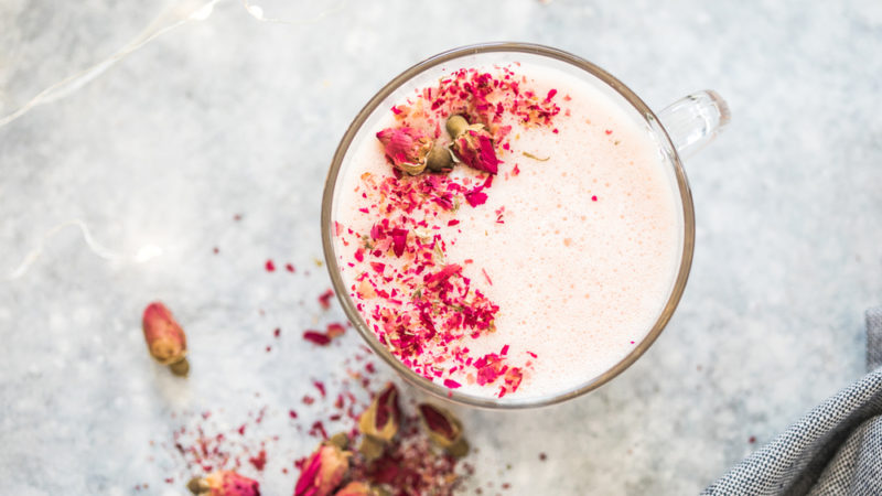 Raw Vegan Rose Latte