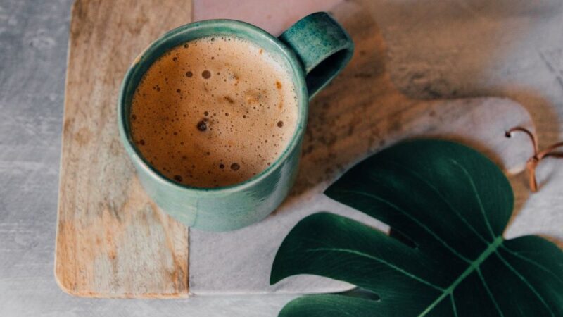 Spirulina Mint Hot Chocolate